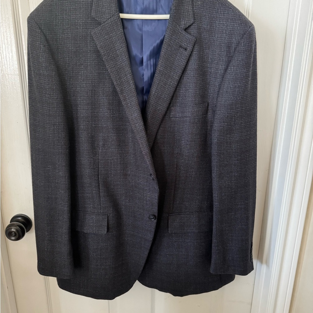 Men's Classic Blue Plaid Blazer